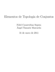 Elementos de Topología General 1 Edición Fidel Casarrubias - PDF | Solucionario