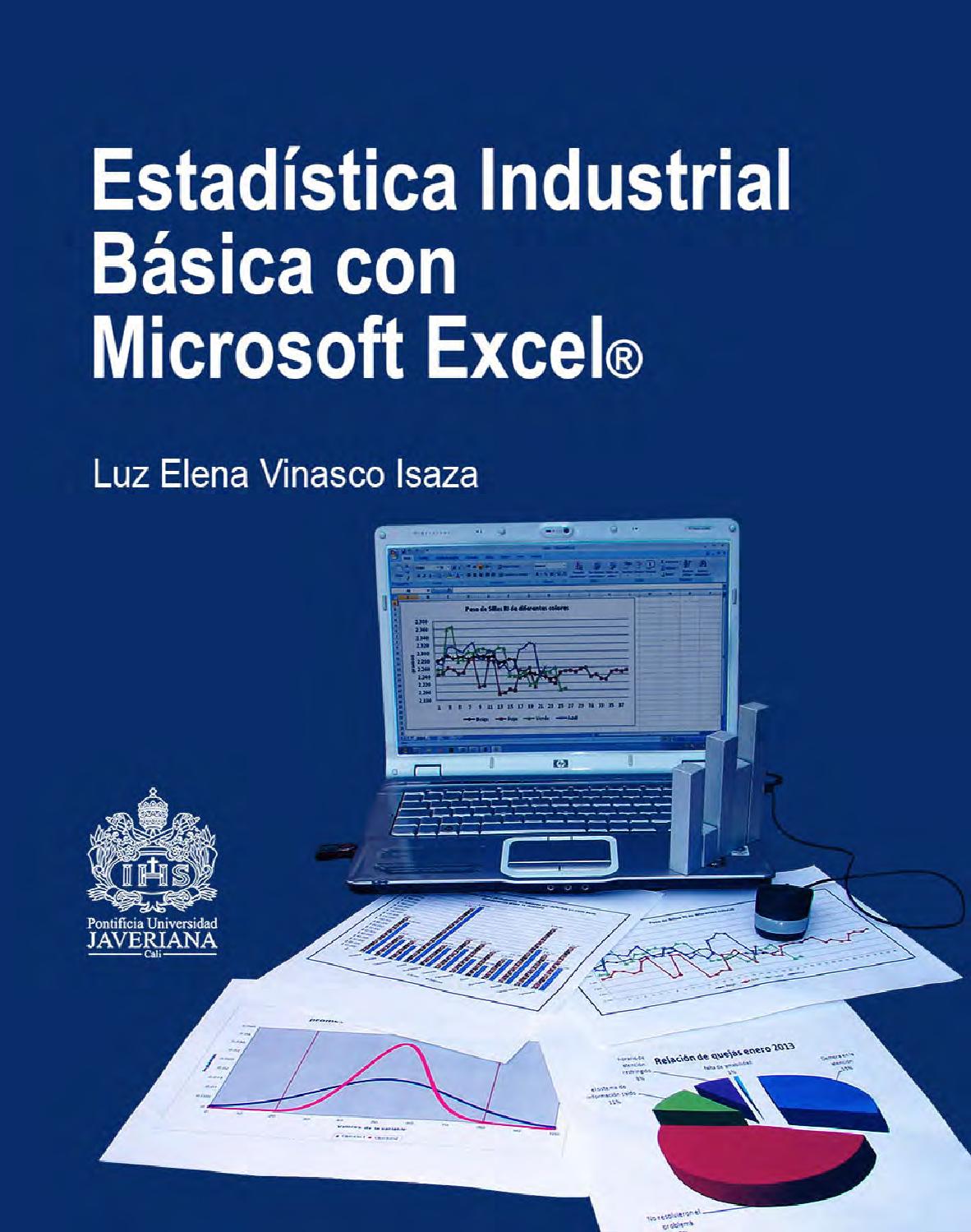 Estadística Industrial Básica con Microsoft Excel 1 Edición Luz Elena Vinasco PDF