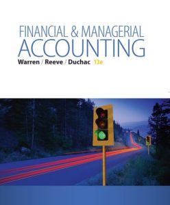 Financial and Managerial Accounting 13 Edición Carl S. Warren - PDF | Solucionario