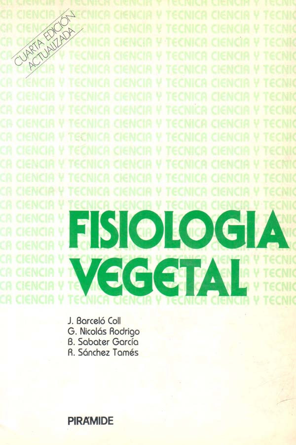 Fisiología Vegetal 4 Edición J. Barceló Coll PDF