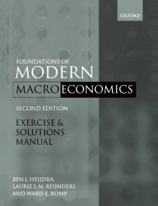 Foundations of Modern Macroeconomics 2 Edición Ben J. Heijdra - PDF | Solucionario