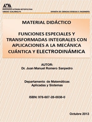 Funciones Especiales y Transformadas Integrales 1 Edición Juan Manuel Romero PDF