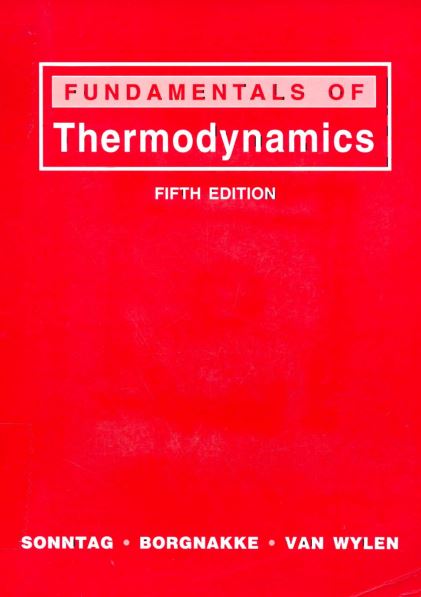 Fundamentals of Thermodynamics 5 Edición Richard E. Sonntag PDF