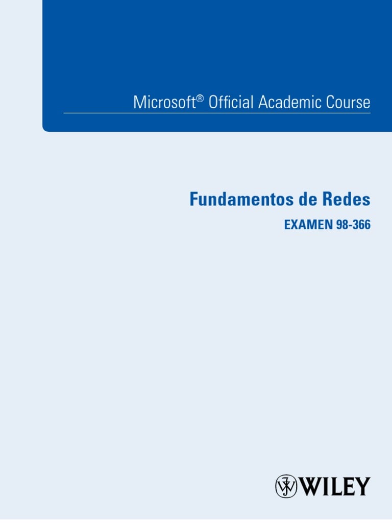 Fundamentos de Redes 1 Edición Microsoft Official Academic Course PDF