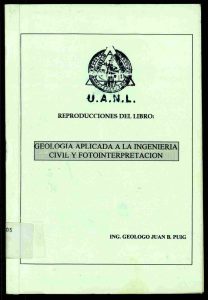 Geología Aplicada a la Ingeniería Civil y Fotointerpretación 1 Edición Juan B. Puig de la Parra - PDF | Solucionario