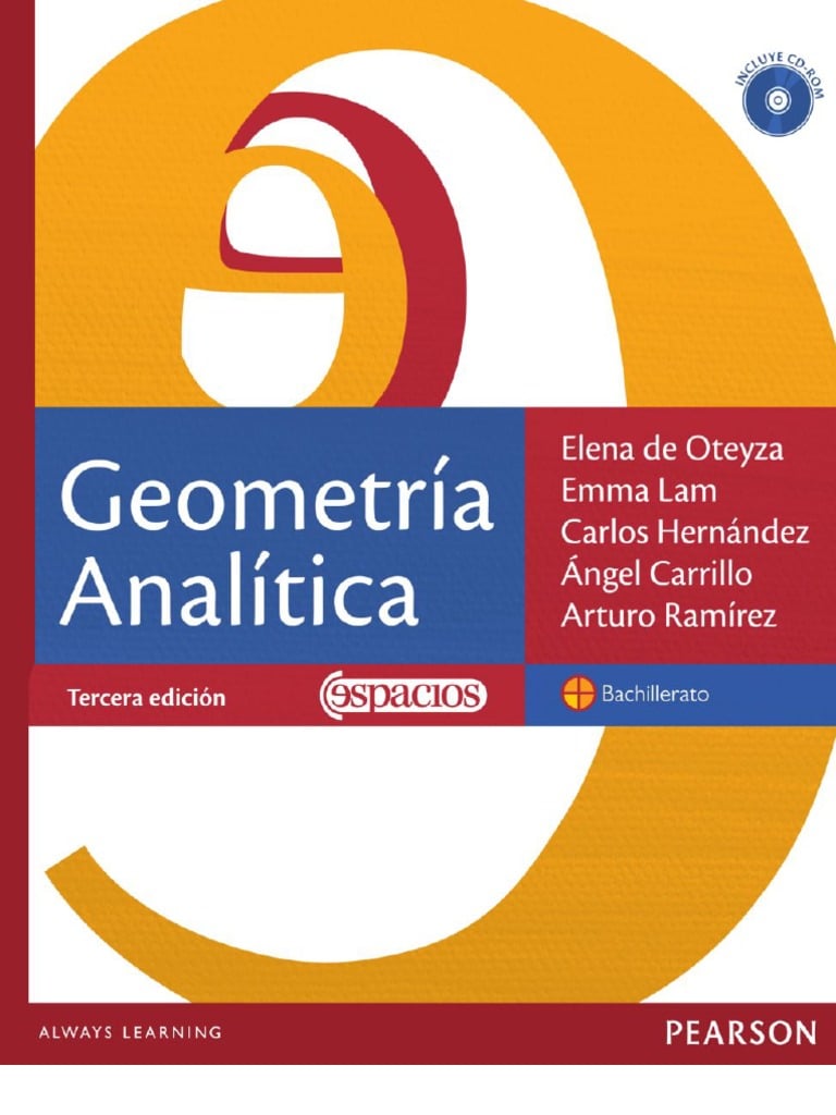 Geometría Analítica 3 Edición Elena de Oteyza PDF