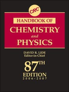 Handbook of Chemistry and Physics 87th Edition David R. Lide - PDF | Solucionario