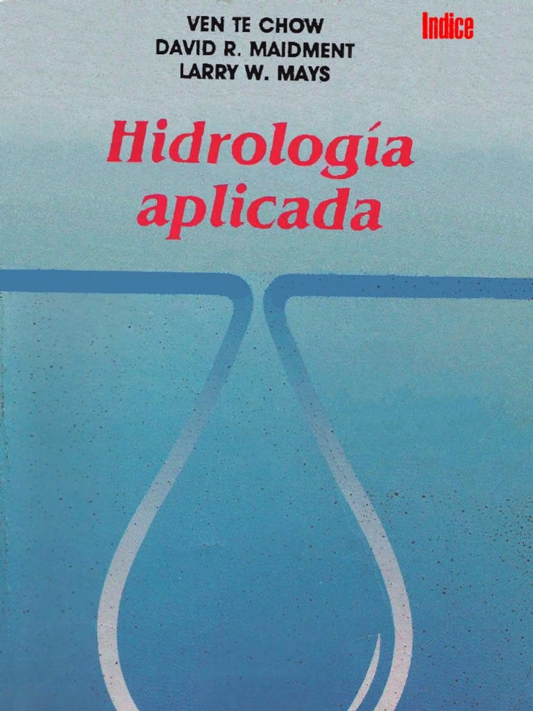 Hidrología Aplicada 1 Edición Ven Te Chow PDF