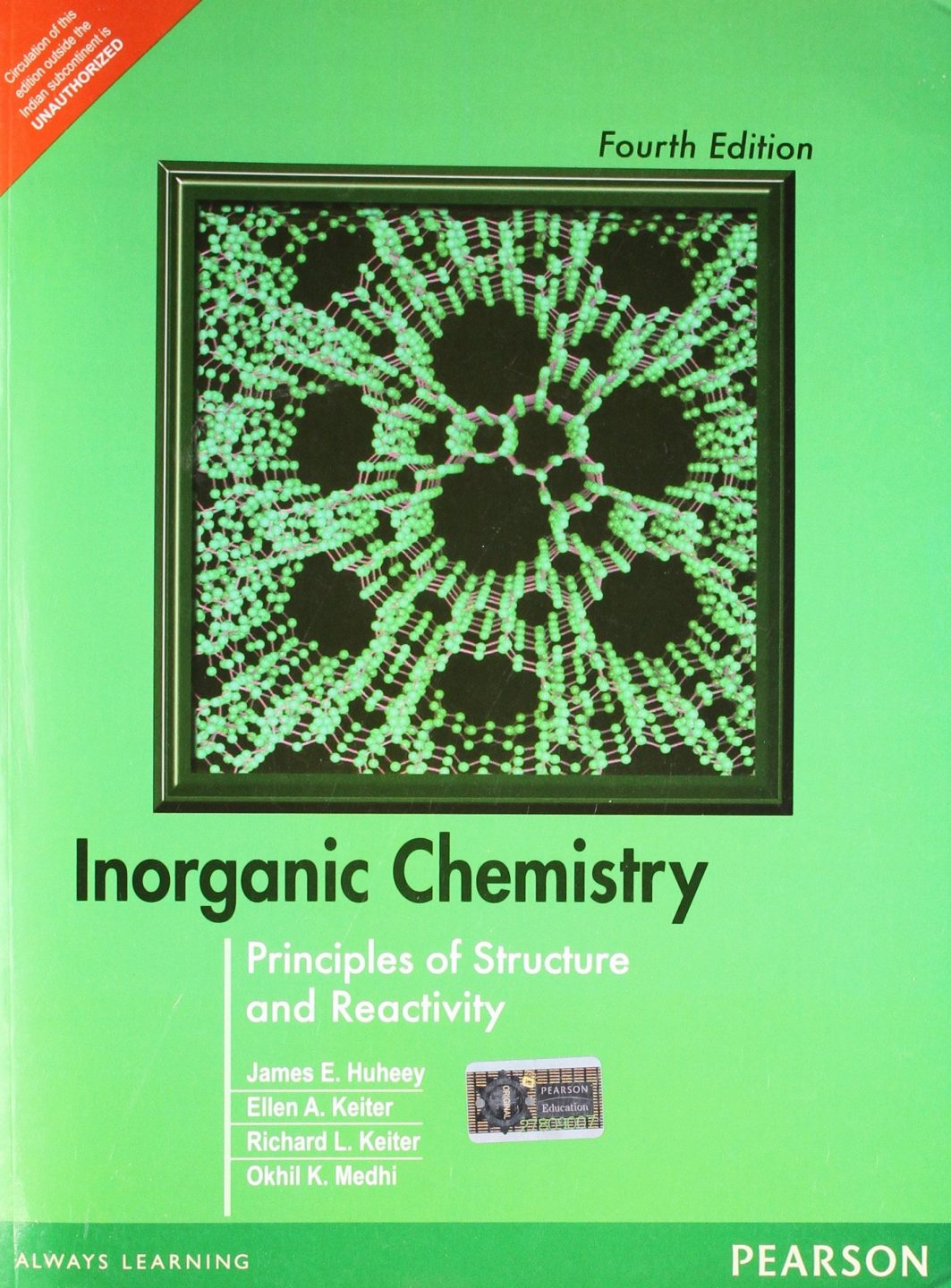 Inorganic Chemistry: Principles of Structure and Reactivity 4 Edición James E. Huheey PDF