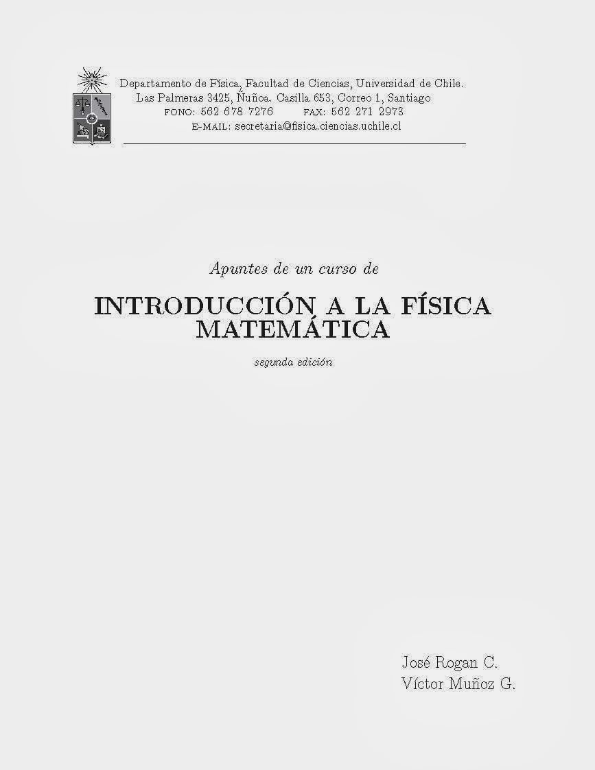 Introducción a la Física Matemática 2 Edición José Rogan PDF