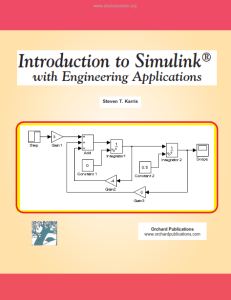 Introduction to Simulink with Engineering Applications 1 Edición Steven T. Karris - PDF | Solucionario