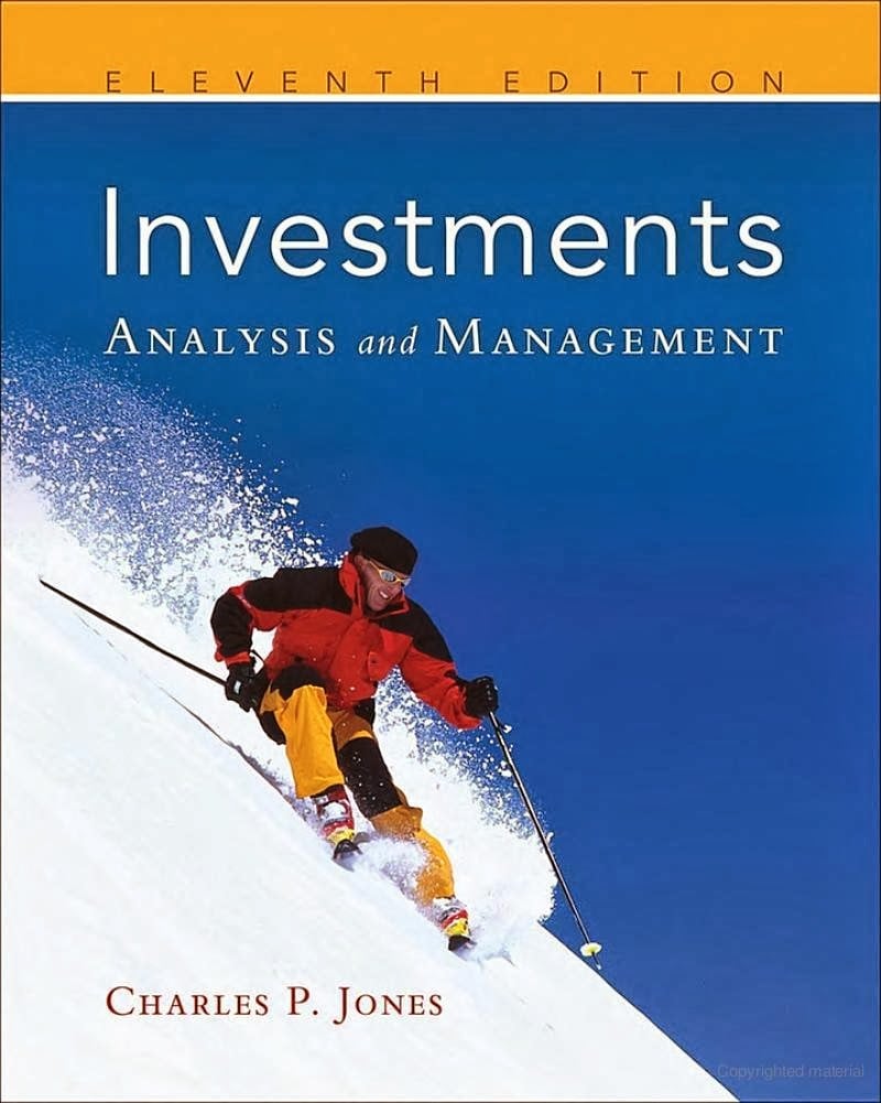 Investments: Analysis and Management 11 Edición Charles P. Jones PDF
