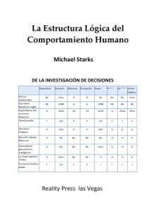 La Estructura Lógica del Comportamiento Humano 1 Edición Michael Starks - PDF | Solucionario