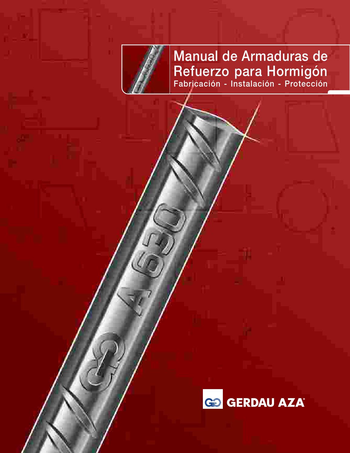 Manual de Armaduras de Refuerzo para Hormigón 1 Edición Carlos Rondon PDF