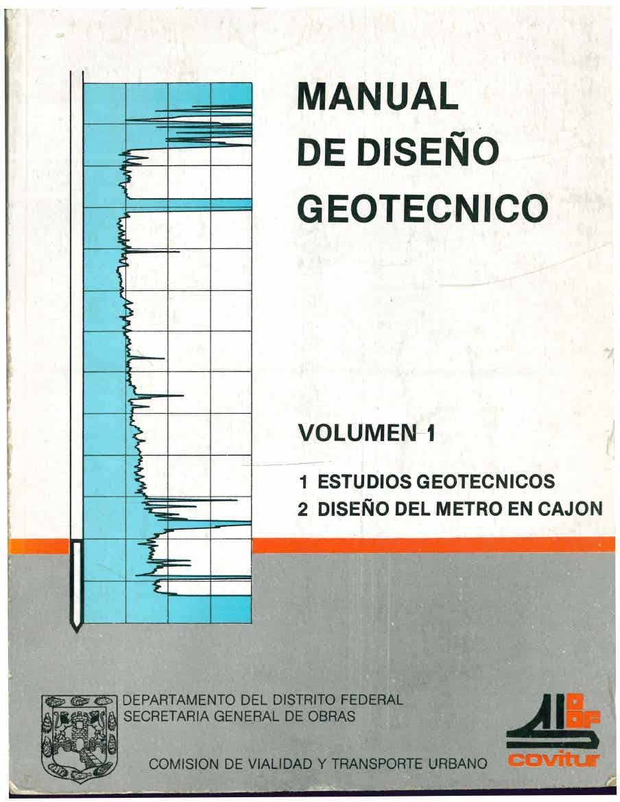 Manual de Diseño Geotecnico (Volumen I)  CONVITUR PDF