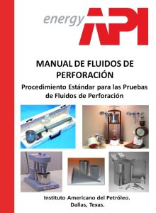 Manual de Fluidos de Perforación  Instituto Americano del Petróleo - PDF | Solucionario