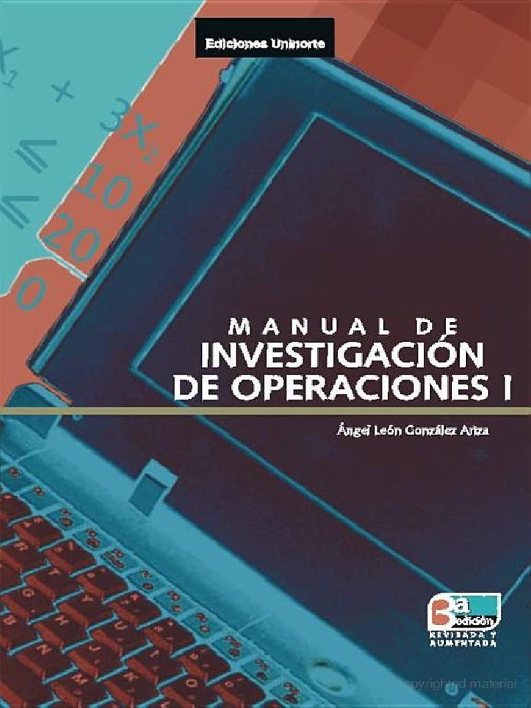 Manual de Investigación de Operaciones 1 Edición Universidad de Carabobo PDF