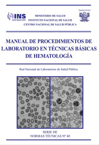 Manual de Pocedimientos de Laboratorio en Ténicas Básicas de Hematología 1 Edición María Muñoz PDF