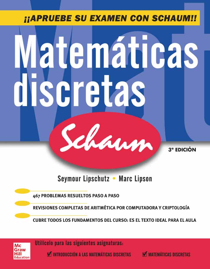 Matemáticas Discretas (Schaum) 3 Edición Seymour Lipschutz PDF