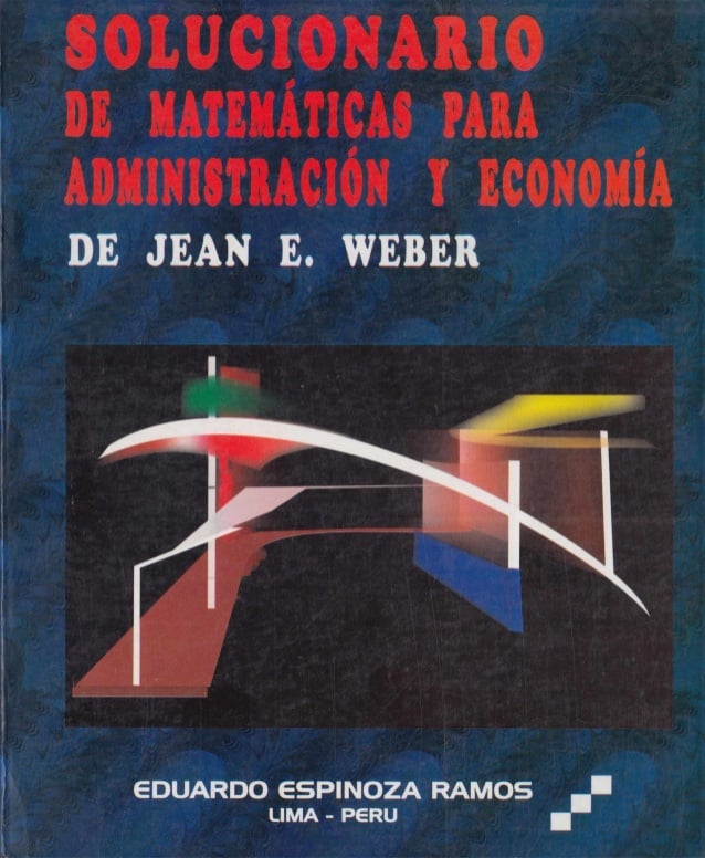 Matemáticas para Administración y Economía 4 Edición Eduardo Espinoza Ramos PDF