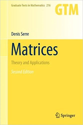 Matrices Theory and Applications 1 Edición Denis Serre PDF