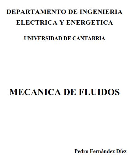Mecánica de Fluidos  Pedro Fernández Díez PDF