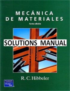 Mecánica de Materiales 6 Edición Russell C. Hibbeler - PDF | Solucionario