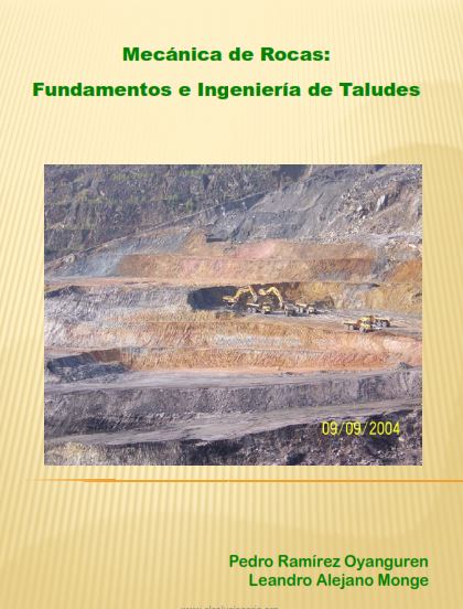 Mecánica de Rocas: Fundamentos e Ingeniería de Taludes 1 Edición Leandro A. Monge PDF