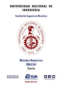 Métodos Numéricos: Teoría y Problemas 1 Edición Universidad Nacional de Ingeniería - PDF | Solucionario