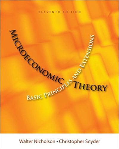 Teoría Microeconómica 11 Edición Walter Nicholson PDF