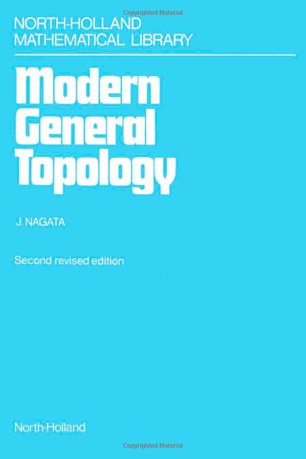 Modern General Topology 2 Edición Revisada JunIti Nagata PDF