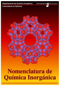 Nomenclatura de Química Inorgánica 1 Edición Universidad de Alcalá - PDF | Solucionario