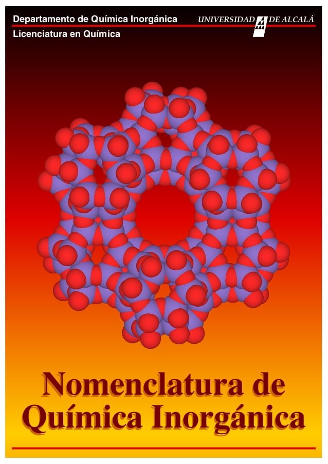Nomenclatura de Química Inorgánica 1 Edición Universidad de Alcalá PDF