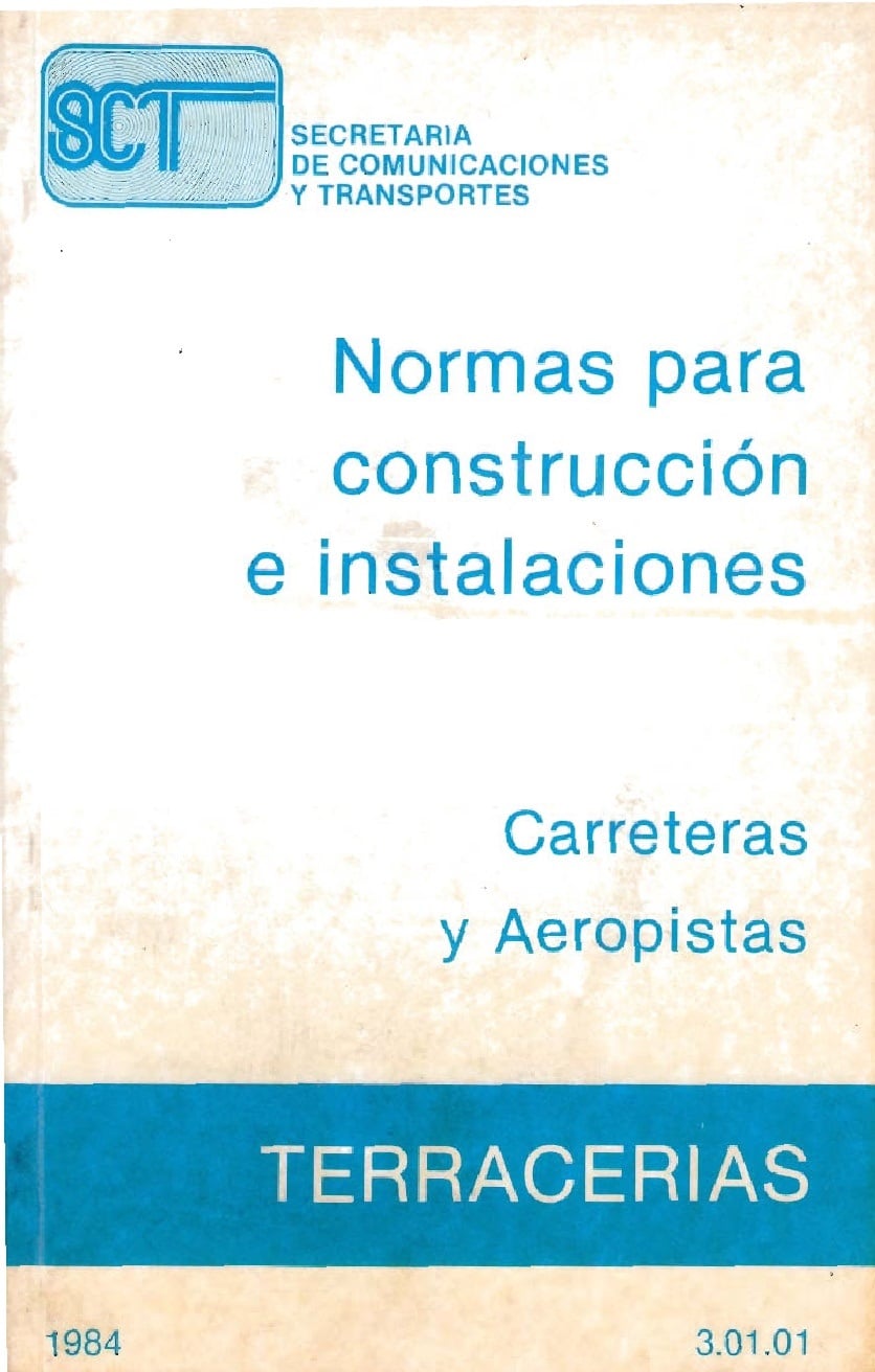 Normas de Construcción e Instalaciones: Carreteras & Aeropistas (PAVIMENTOS)  SCT PDF