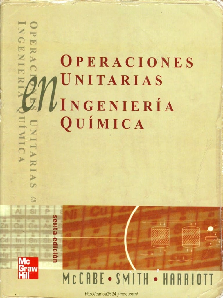 Operaciones Unitarias en Ingenieria Química 6 Edición Julian C. Smith PDF