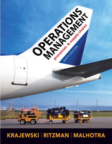 Operations Management Processes and Supply Chains 9 Edición Lee J. Krajewski PDF