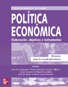 Política Económica 3 Edición Juan Ramón Cuadrado - PDF | Solucionario