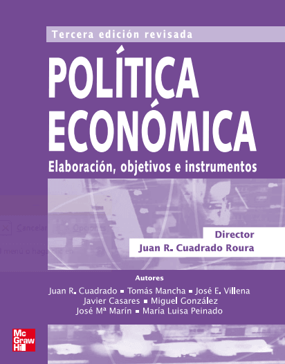 Política Económica 3 Edición Juan Ramón Cuadrado PDF