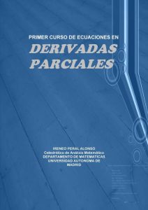 Primer Curso de Ecuaciones en Derivadas Parciales 1 Edición Ireneo Peral Alonso - PDF | Solucionario