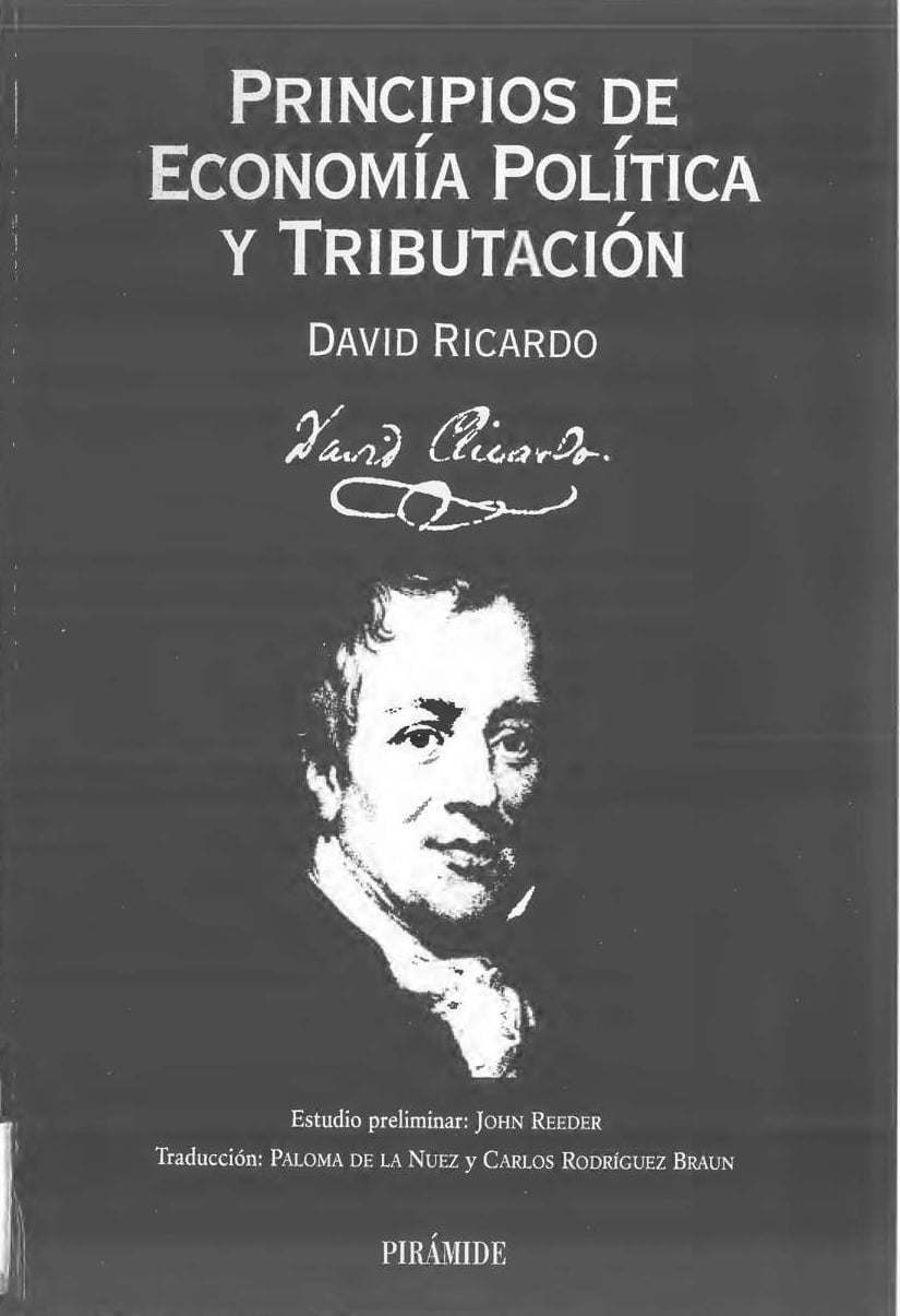 Principios de Economía Política y Tributación 1 Edición David Ricardo PDF