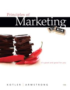 Principles of Marketing 14 Edición Philip Kotler - PDF | Solucionario