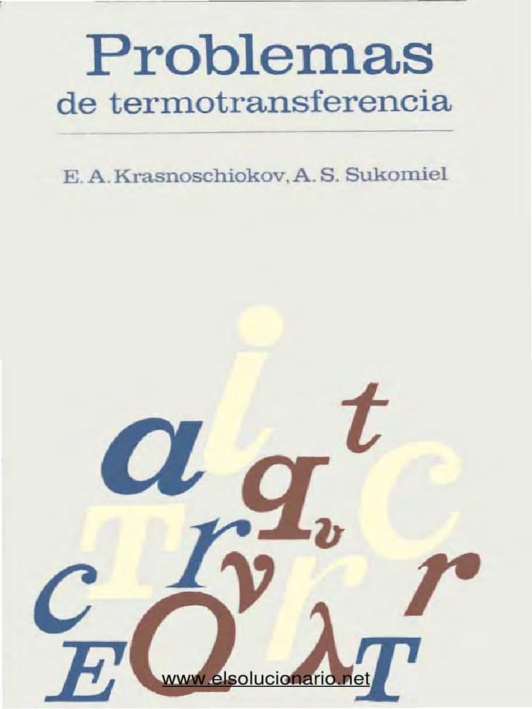 Problemas de Termotransferencia 3 Edición E. A. Krasnoschiokov PDF