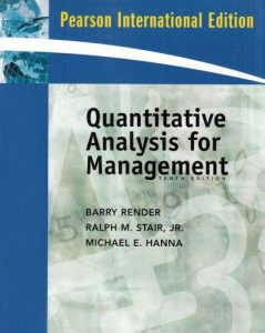 Quantitative Analysis for Management 10 Edición Barry Render - PDF | Solucionario
