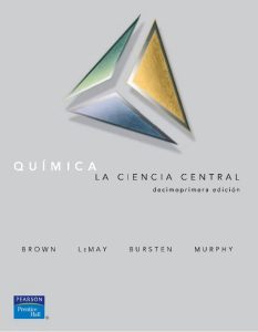 Química: La Ciencia Central 11 Edición Theodore L. Brown - PDF | Solucionario