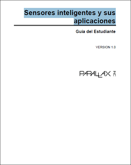 Sensores Inteligentes y sus Aplicaciones 1 Edición Guía del Estudiante PDF