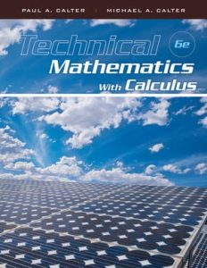 Technical Mathematics with Calculus 6 Edición Paul A. Calter - PDF | Solucionario