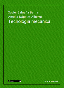 Tecnología Mecánica 1 Edición Xavier Salueña Berna - PDF | Solucionario
