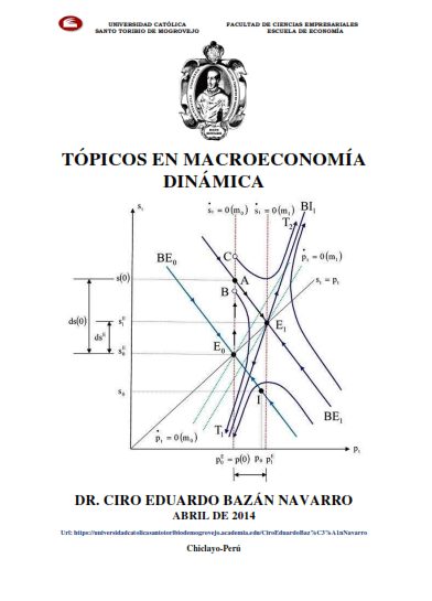 Tópicos de Macroeconomía Dinámica 1 Edición Ciro Bazán Navarro PDF