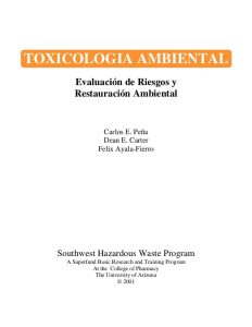Toxicología Ambiental 1 Edición Carlos E. Peña - PDF | Solucionario