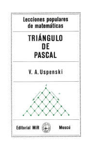 Triangulo de Pascal 1 Edición V. A. Uspenski - PDF | Solucionario
